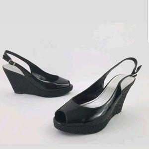 Tahari Black Wedges Size  9.5